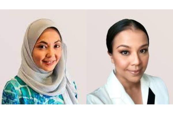 Muhaini Mohamad (right) and Nadirah Yusoff (left) founded Kiddocare in 2018 to help parents like them get easy access to trained babysitters and help them with their parenting journey.