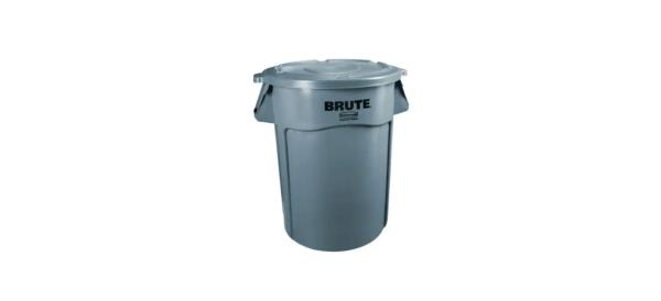 best Brute 32-Gallon Gray Round Vented Trash Can with Lid
