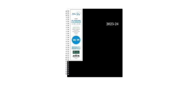 Best Blue Sky Wirebound Flexible Academic Year Weekly And Mo<em></em>nthly Planner