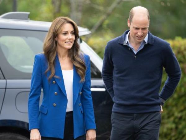 Kate Middleton and Prince William at Bisham Abbey Natio<em></em>nal Sports Centre in October 2023